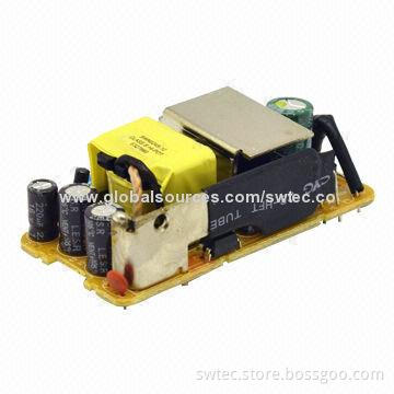Open-frame AC Adapter with 5-year Longer Capacitor Lifespan, 12V Output Voltage, 0.8mA-2A Current